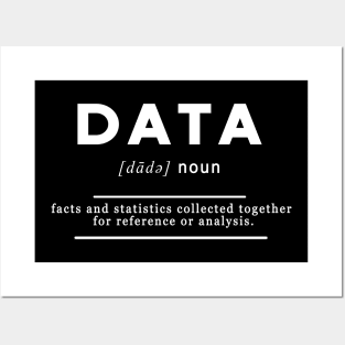 Data Definition Meaning White Edition Posters and Art